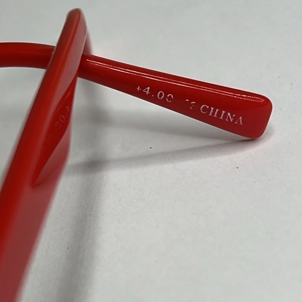 Eyebobs Take A Stand Black Red Layer Glasses (+4.00) 2600 01 47 21 Hand Made